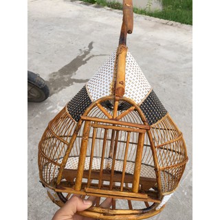 Cu gáy quả đào nóc đan sợi nhựa