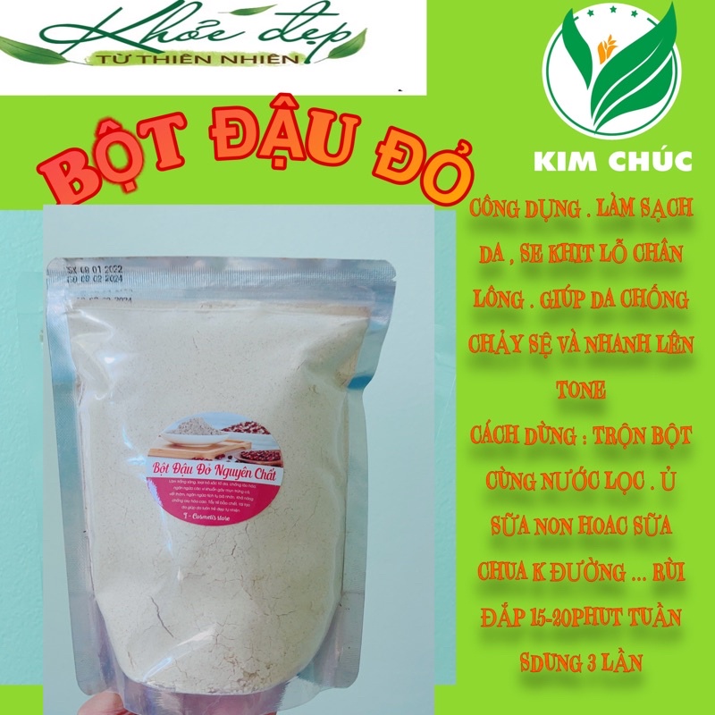 1kg bột đậu đỏ nguyên chất hanmade