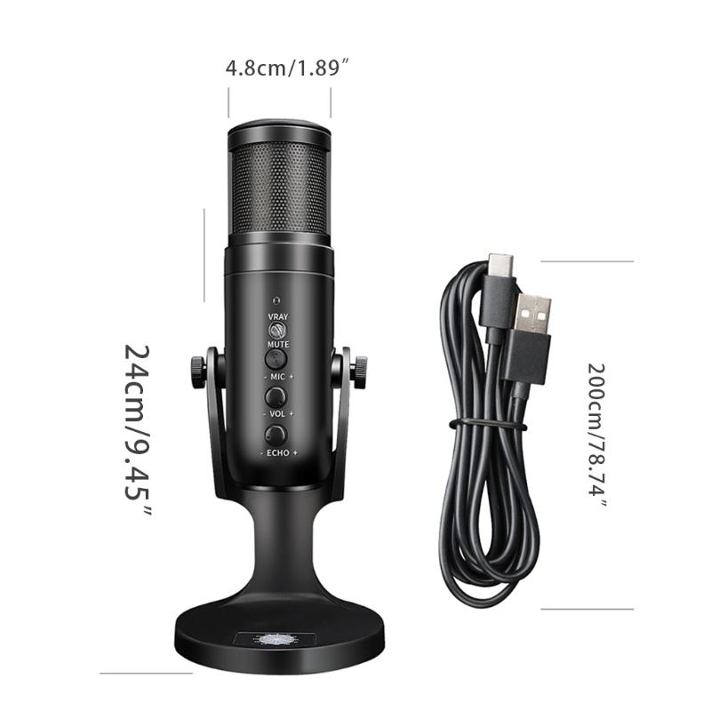 Micro thu âm đa hướng giảm tiếng ồn kết nối cổng Usb độc đáo cho máy tính
