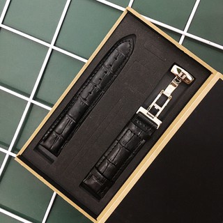Dây đồng hồ da Tissot chính hãng khóa bạc có HỘP GỖ SANG TRỌNG size 19,20,21,22mm