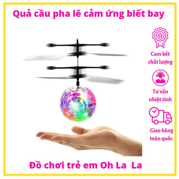 Đồ chơi Quả cầu pha lê biết bay cảm ứng bằng tay phát sáng bằng đèn Led cực độc đáo và mới lạ cho bé