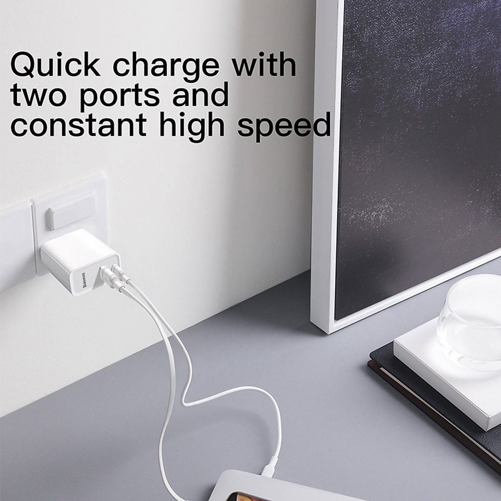 Củ sạc nhanh Baseus 30W/60W - Power Delivery - Quick Charge 3.0 - Hỗ trợ sạc nhanh iPhone và thiết bị androi