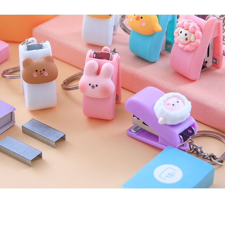 Móc Khóa Ghim Bấm Hoạt Hình Mini Dễ Thương Tiện Lợi