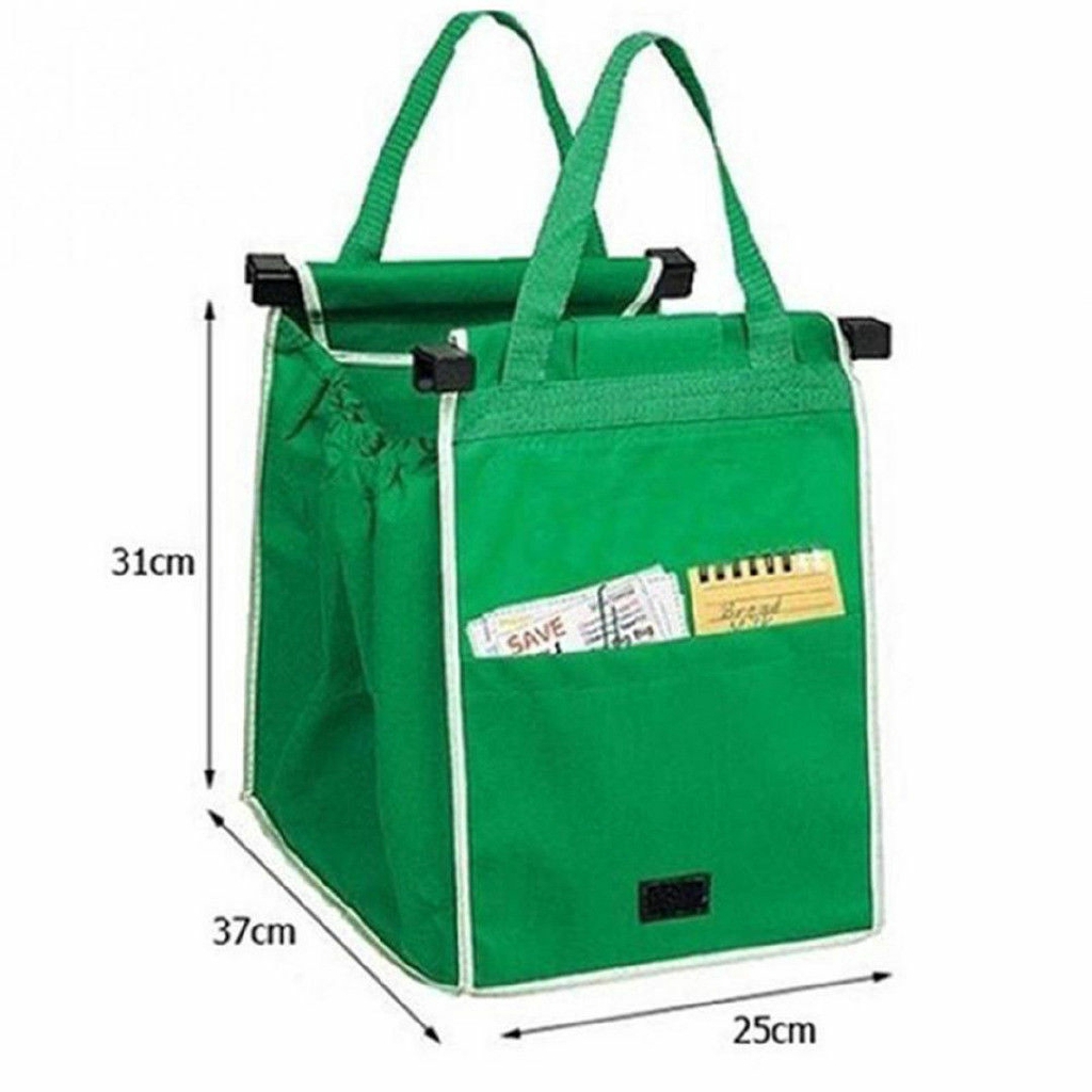 Supermarket Shopping Bag Trolley Large Foldable Reusable Grocery Cart