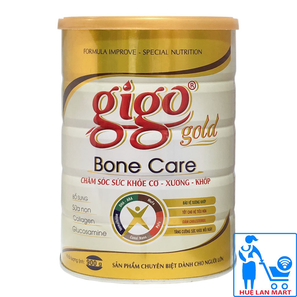 [CHÍNH HÃNG] Sữa Bột Gigo Gold Bone Care Hộp 900g (Chăm sóc sức khỏe CƠ-XƯƠNG-KHỚP)