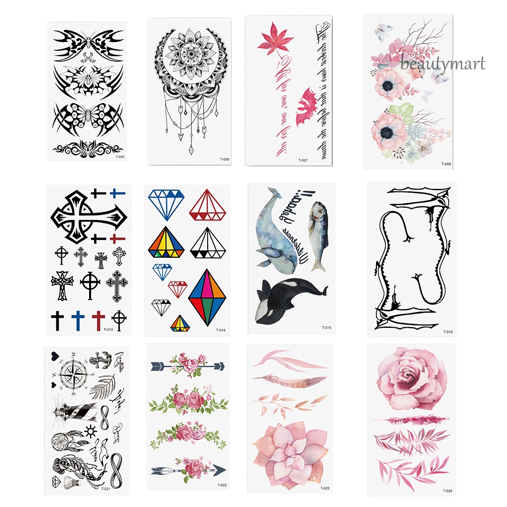 [Hàng mới về] Hình xăm tạm thời chống nước hoạ tiết độc đáo