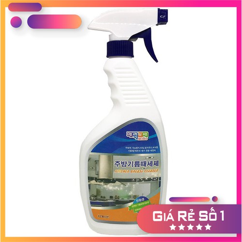 Chai xịt tẩy rửa vệ sinh nhà bếp ga từ Hàn Quốc bình nước lau đồ dùng phòng kitchen cleaner 500ml