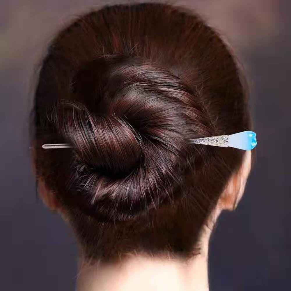 Trâm Cài Tóc Hình Hoa Mộc Lan Bằng Thép Không Gỉ Phong Cách Retro Cho Nữ 2life