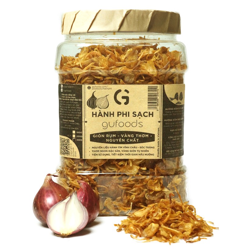 Hành phi sạch GUfoods - Đặc sản hành tím Vĩnh Châu - Thơm ngon, Tiện lợi, 100% nguyên chất | BigBuy360 - bigbuy360.vn