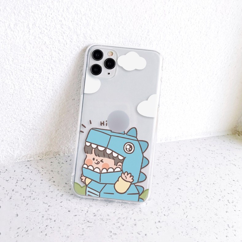ỐP LƯNG iPhone ốp cặp đôi khủng long dễ thương Ốp iphone trong 5/5s/6/6plus/6s/6splus/7/7plus/x/xr/xs/11/12/promax t26