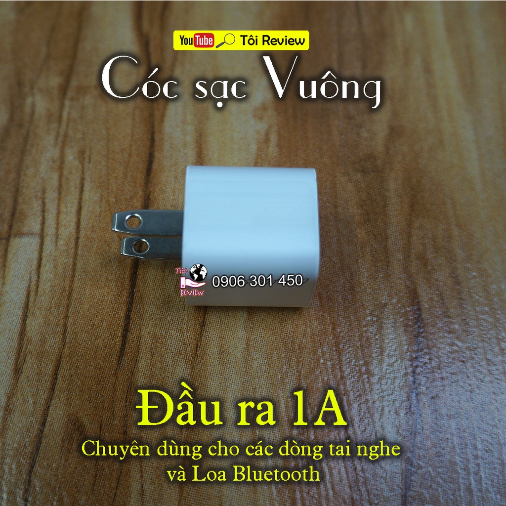 Củ sạc Chấm xanh chuyên dụng tai nghe và loa Bluetooth
