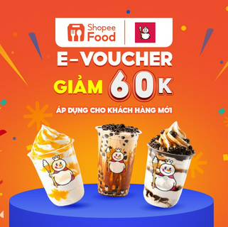 [E-voucher] Mã giảm giá 60K khi đặt Trà Sữa Mixue trên ShopeeFood tại ứng dụng Shopee cho Khách Hàng Mới