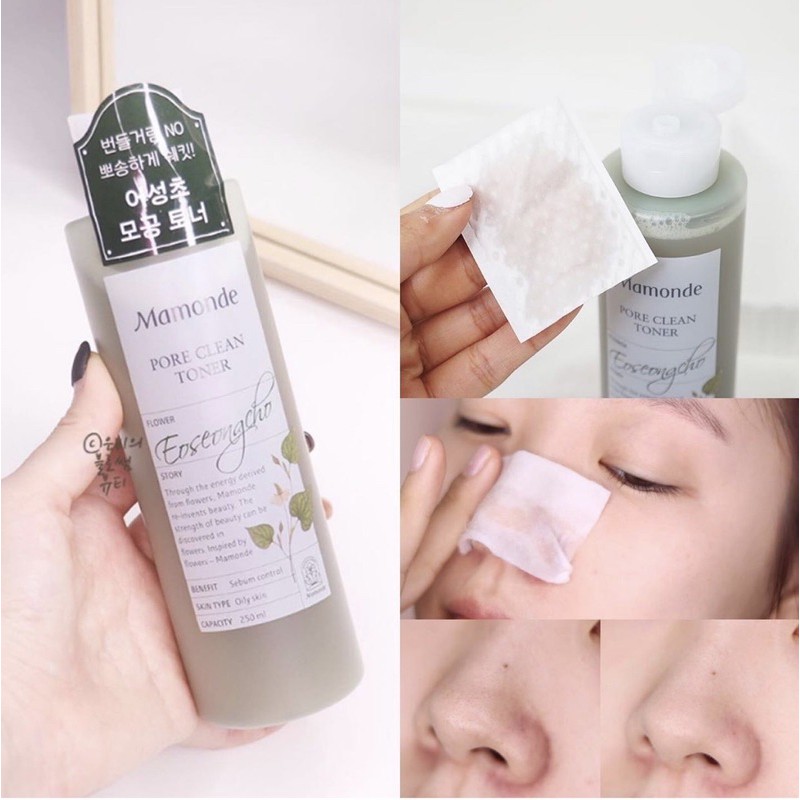 Nước Hoa Hồng Kiềm Dầu, Se Khít Lỗ Chân Lông Mamonde Toner 250ml