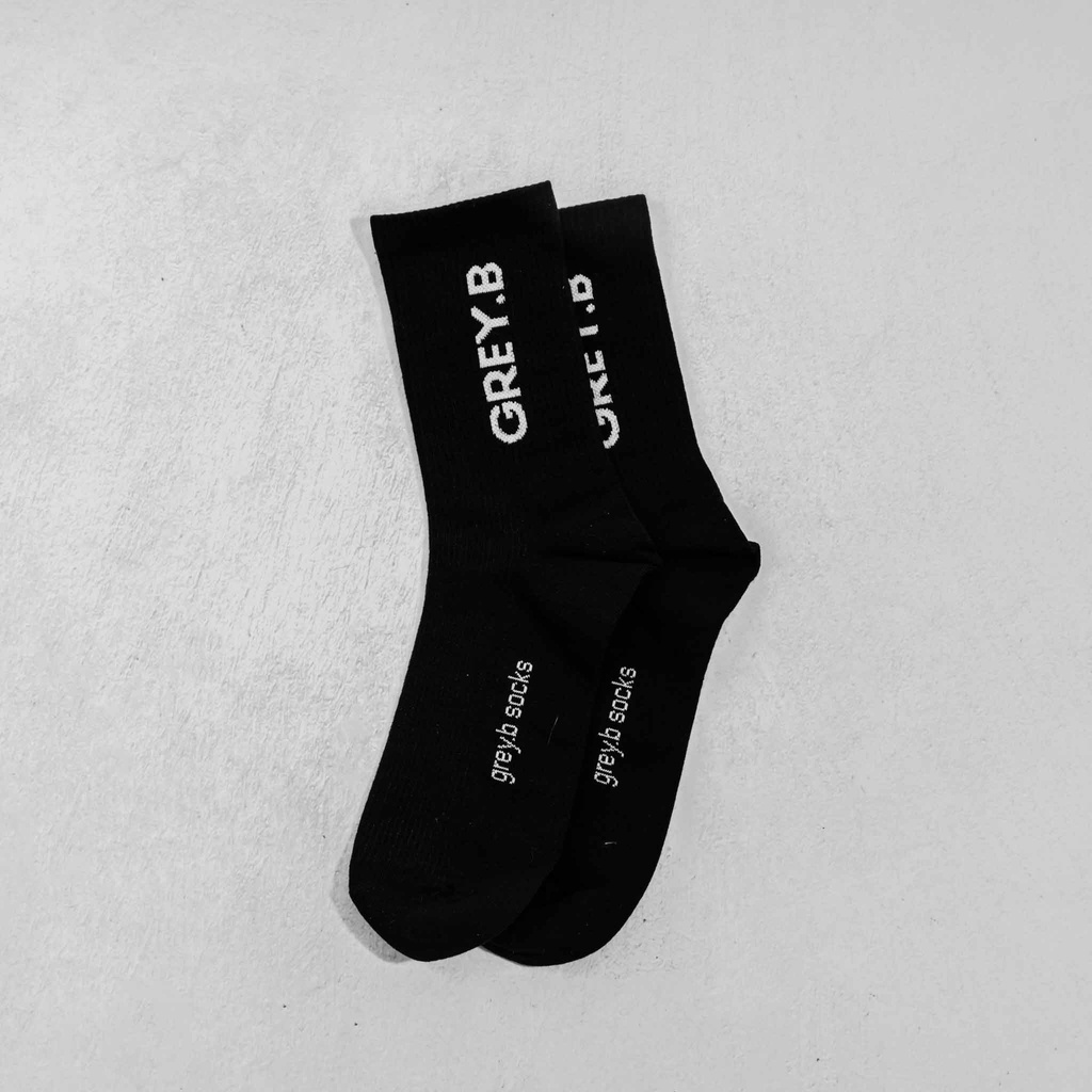 Tất Grey.B Cao Cổ Unisex Màu Đen Phong Cách Hàn Quốc