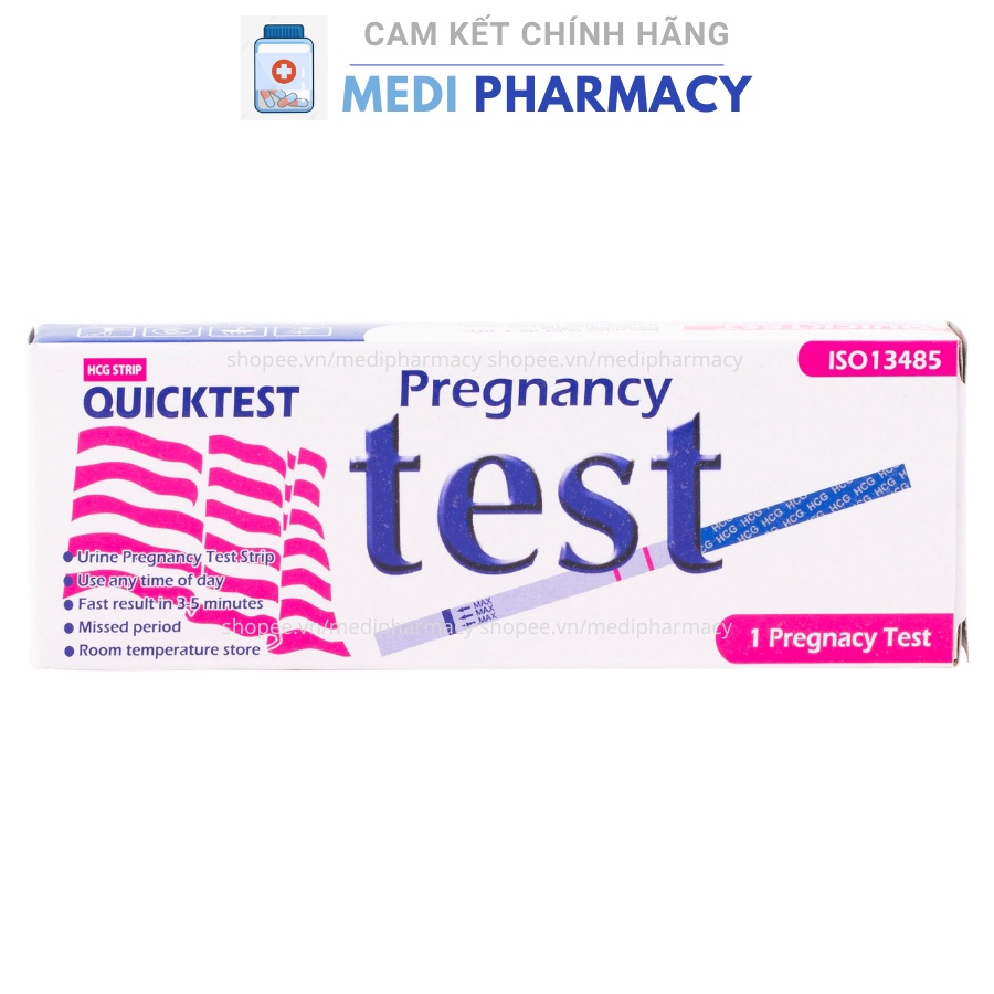 Que Thử Thai 2 vạch Quick Test - Hộp 1 que