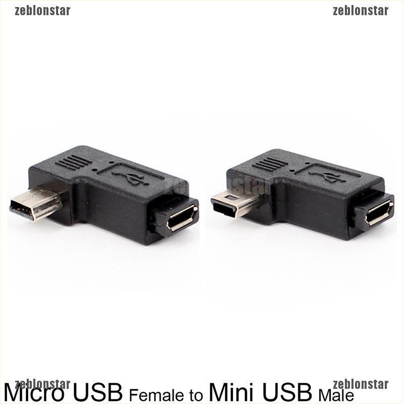❤Giắc Chuyển Đổi 90 Độ Mini USB Type A Female Micro USB