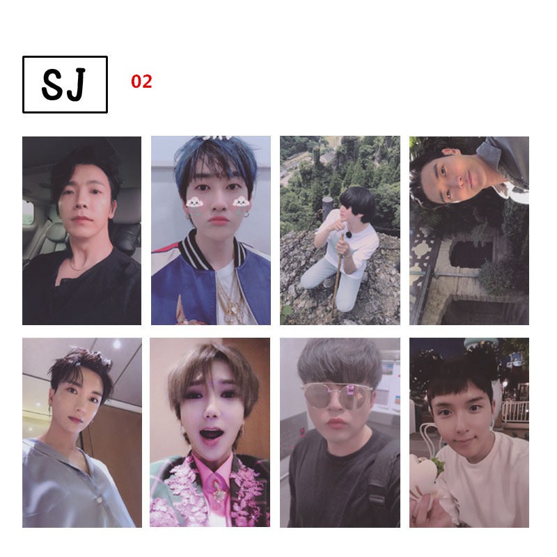 Set 8 tấm hình thẻ Kpop SUPER JUNIOR SJ One More Time