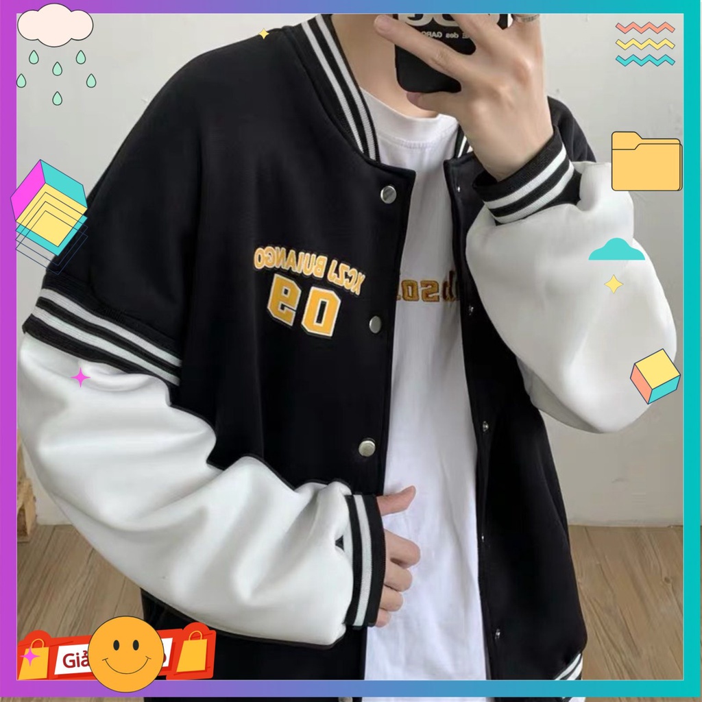 Áo khoác nỉ bomber nam nữ,Áo hoodie phong cách ovesize sweater nỉ siêu đẹp vải dày from rộng 09 | BigBuy360 - bigbuy360.vn