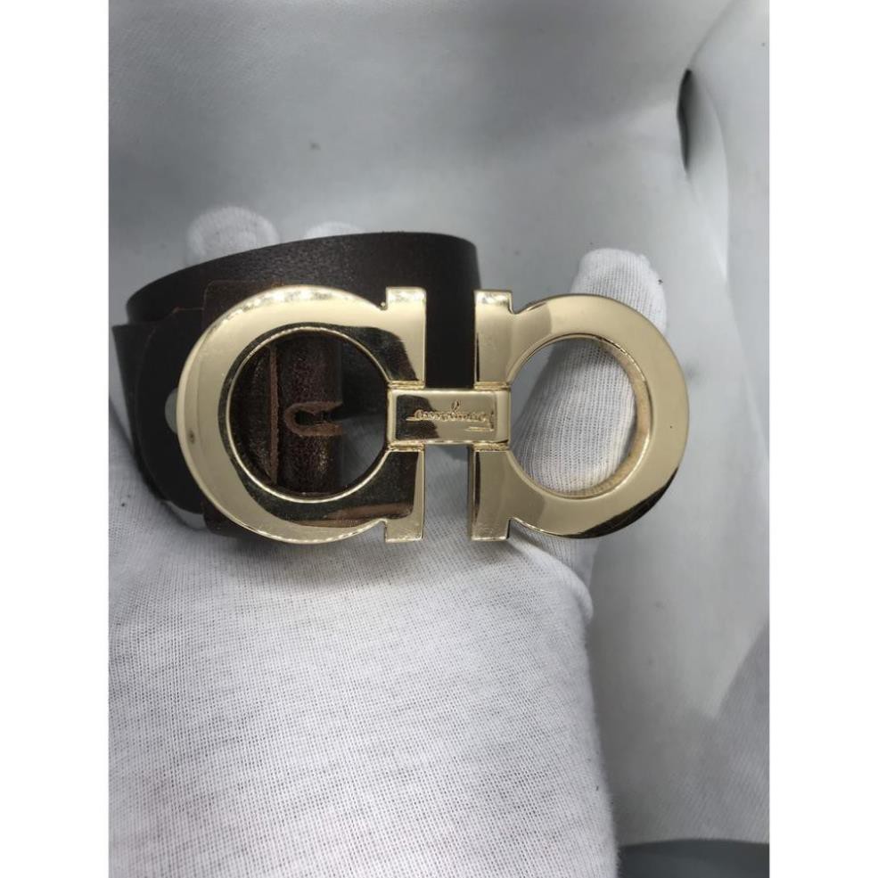 Thắt Lưng, Dây Nịt Nam Mặt Khóa 2 Chữ a,Dây da Bò Nguyen Miếng, Siêu Bền Phong Cách Đơn giản,Thời trang