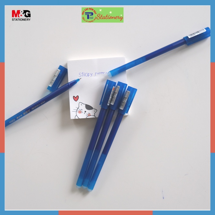 Bút nước xóa được màu xanh MG AKPB 6903 dung lượng mực khổng lồ, viết được nhiều hơn, mực đậm rõ nét an toàn và xóa sạch
