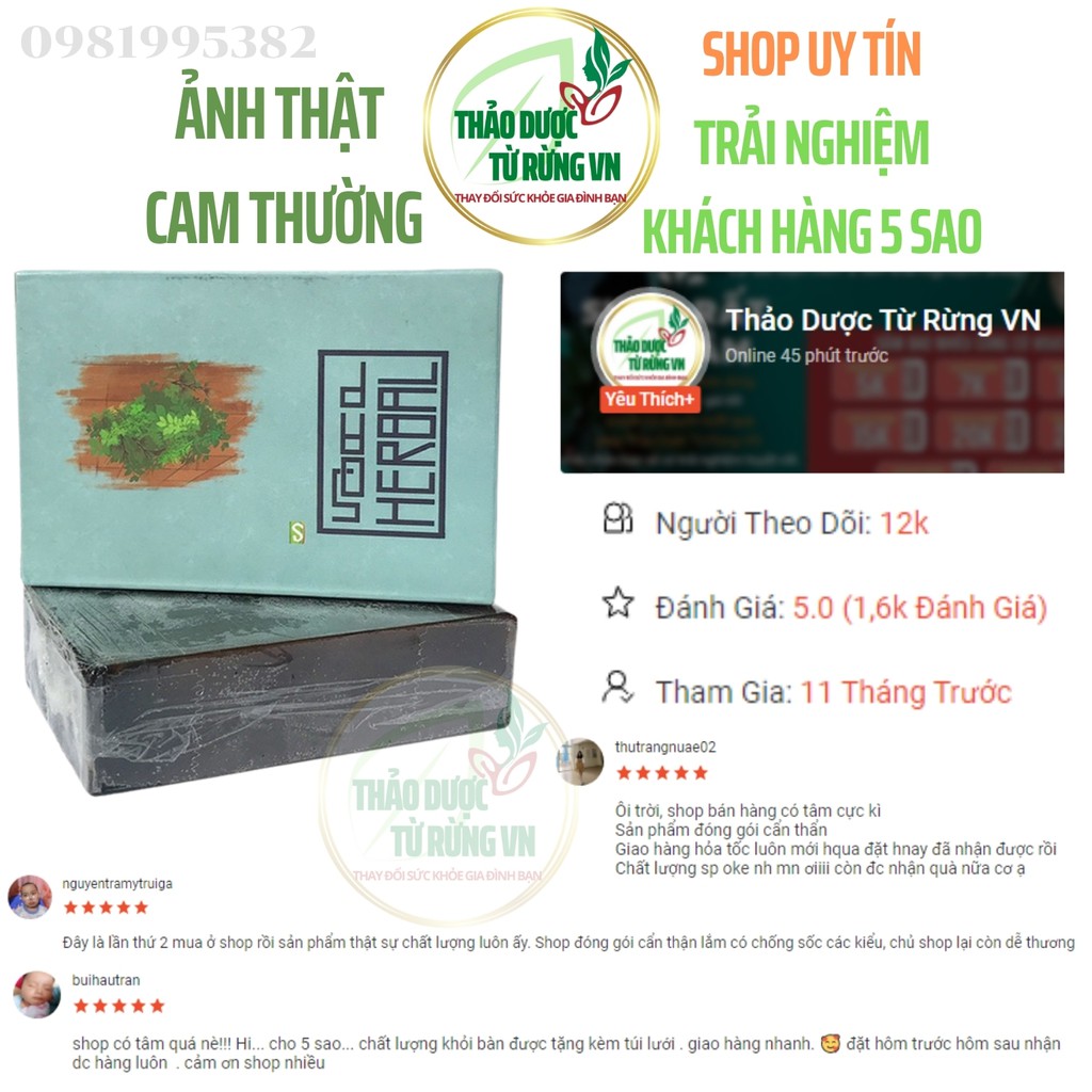 [TẶNG TÚI LƯỚI] Xà Phòng - Xà Bông Handmade Cao Thảo Dược HERBAL Mát Da - Xà Bông Ngừa Mụn Lưng 100g