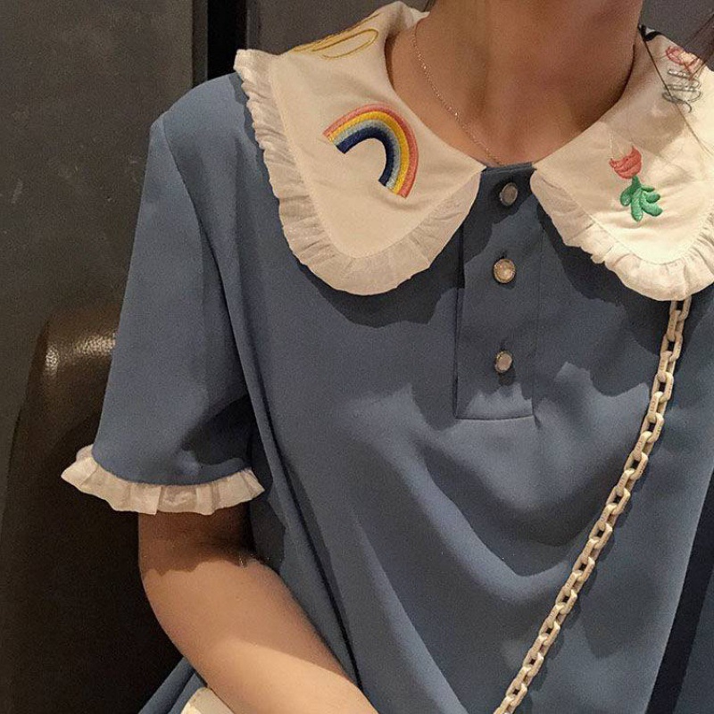 NRVP Đầm chiffon form rộng size lớn che phủ vòng bụng thời trang mùa hè cho nữ