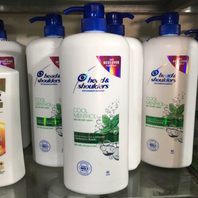 Dầu gội bạc hà mát lạnh Head &amp; Shoulders 1200mlFREESHIPngăn ngừa rụng tóc cải thiện khô xơ,giúp tóc mềm mượt chắc khỏe