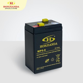 Bình ắc quy khô 6V-5Ah thay thế cho quạt sạc đèn sạc Honjianda