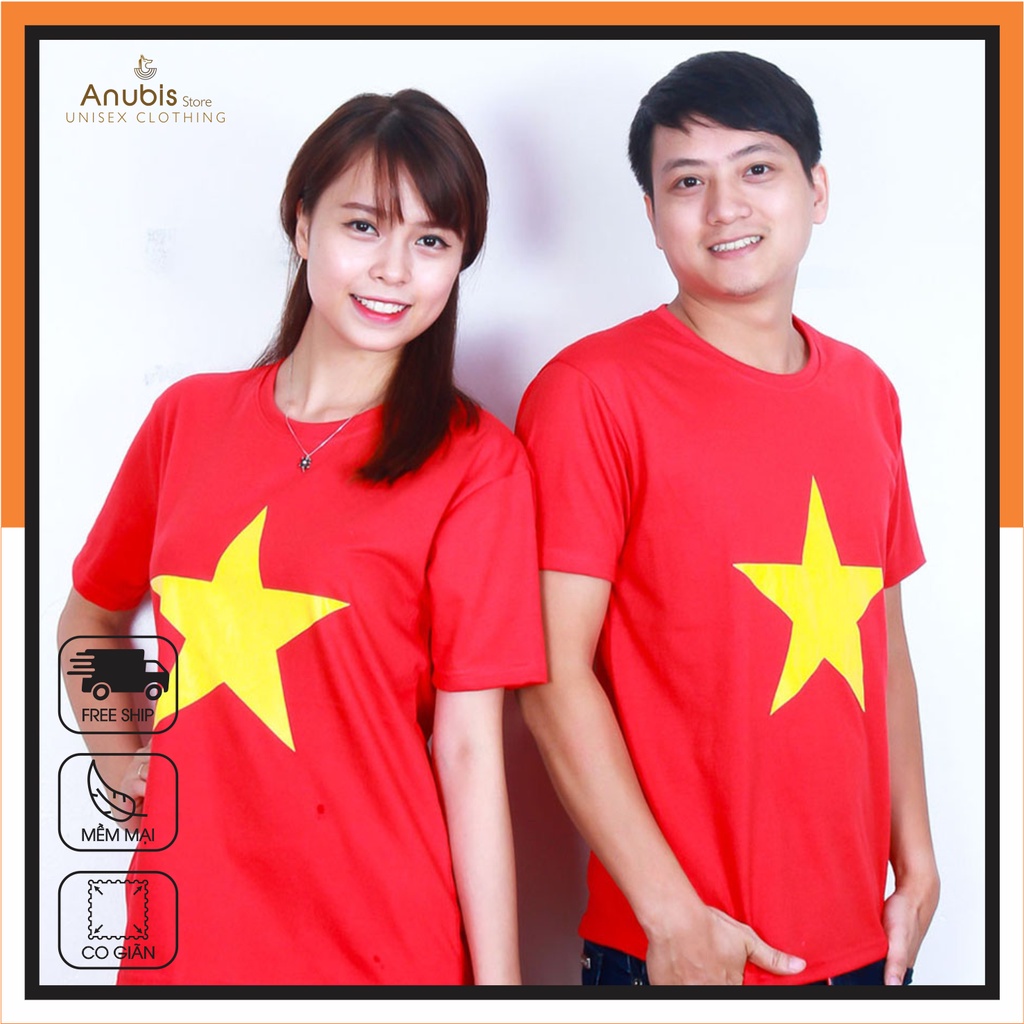 [HOT] ÁO THUN VIỆT NAM, ÁO CỜ ĐỎ SAO VÀNG CỔ ĐỘNG, CỔ VŨ