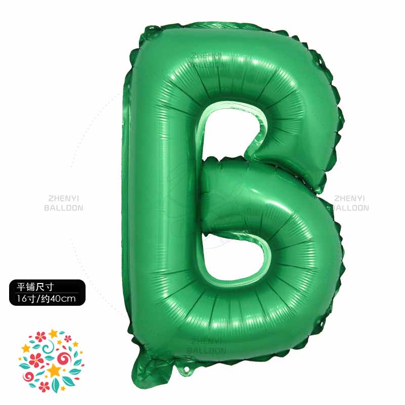 Bong Bóng Lá Nhôm Hình Chữ Cái Từ 0-9 16 inch  Trang Trí Tiệc
