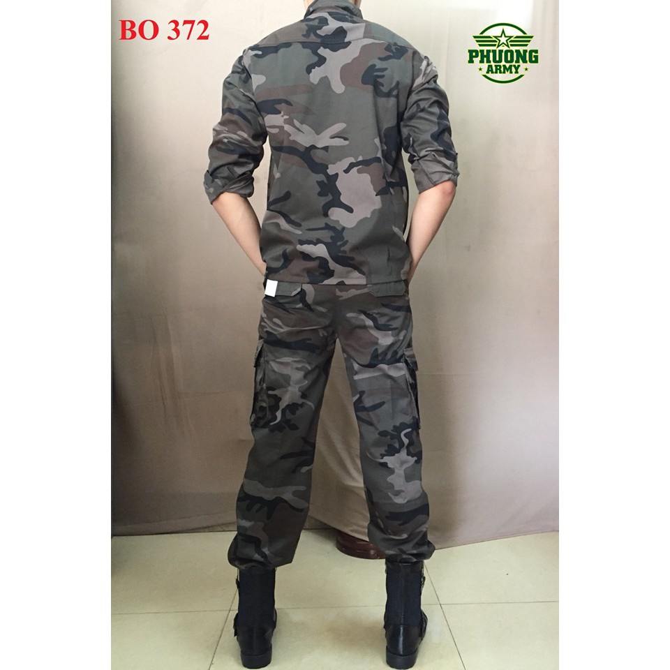 QUẦN ÁO LÍNH RẰN RI NÂU MÃ 372 | BigBuy360 - bigbuy360.vn