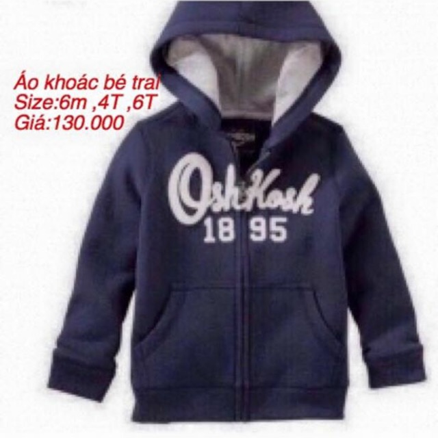 Áo khoác Óhkosh size 6m và 4T