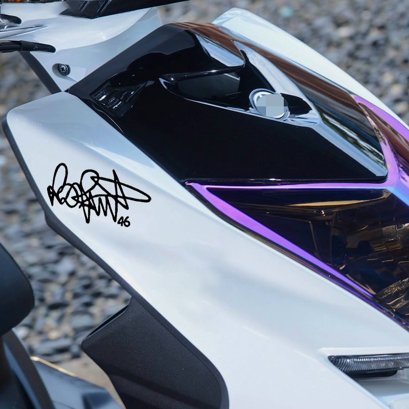 #Miếng Dán Chữ Ký Rossi 46 Rossi Trang Trí Thân Xe Mô Tô Yamaha
