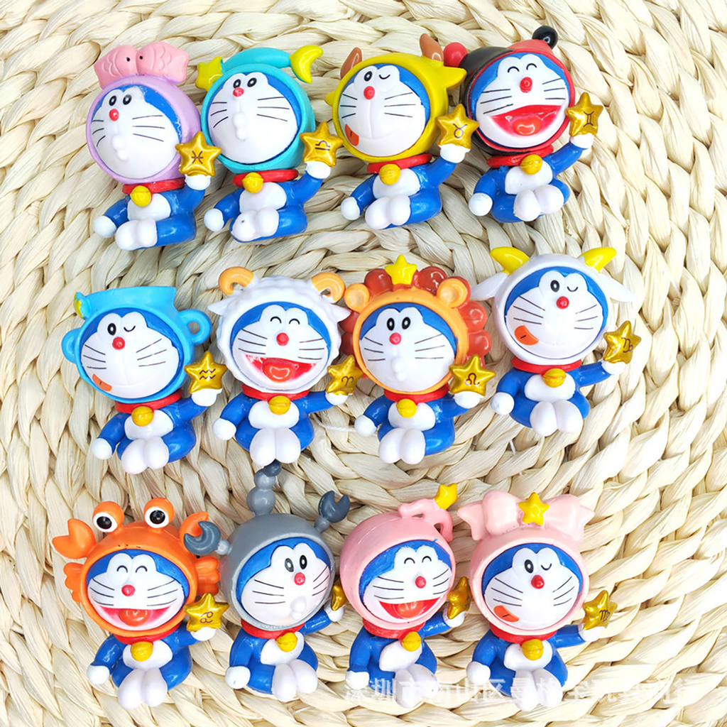 Set 12 Mô Hình Nhân Vật Phim Hoạt Hình Doraemon Sunshine123