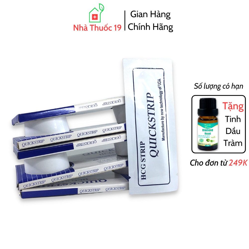 [Che Tên] Que Thử Thai Nhanh QuickStrip - Que Thử Phát Hiện Thai Sớm, Tiện Lợi - Dễ Sử Dụng - Chính Xác