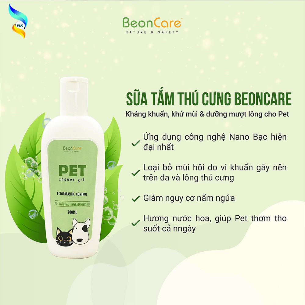 [Pet Yêu] Sữa Tắm Chó Mèo, Sữa Tắm Cho Thú Cưng BeonCare. Giúp Pet Lông Mềm Mượt Sạch Sẽ - Thơm Tho Cả Ngày