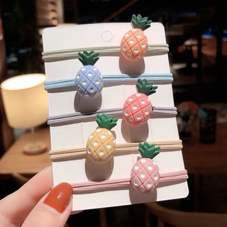 Ins ngọt ngào dứa tóc dây tóc trang trí tóc vòng tròn đầu dây