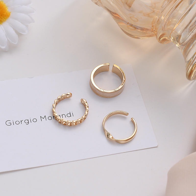 Set Nhẫn Vàng 3 Chiếc thiết kế thanh lịch