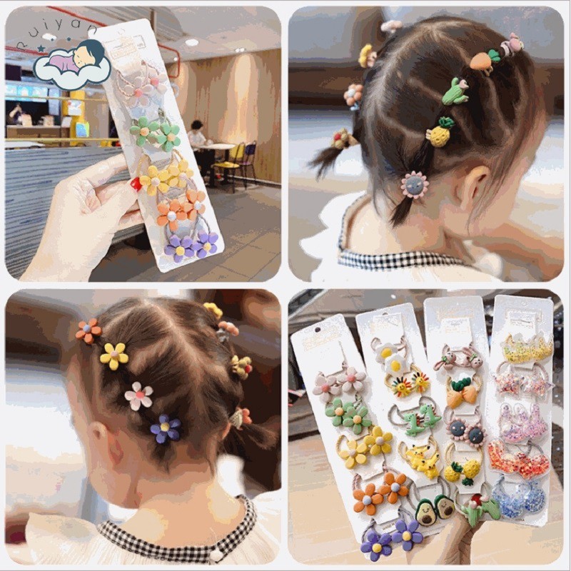 Set 10 cột tóc ngộ nghĩnh cho bé
