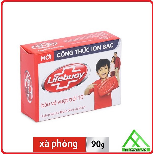 Xà Bông Cục Diệt Khuẩn Lifebuoy Bảo Vệ Vượt Trội 90g