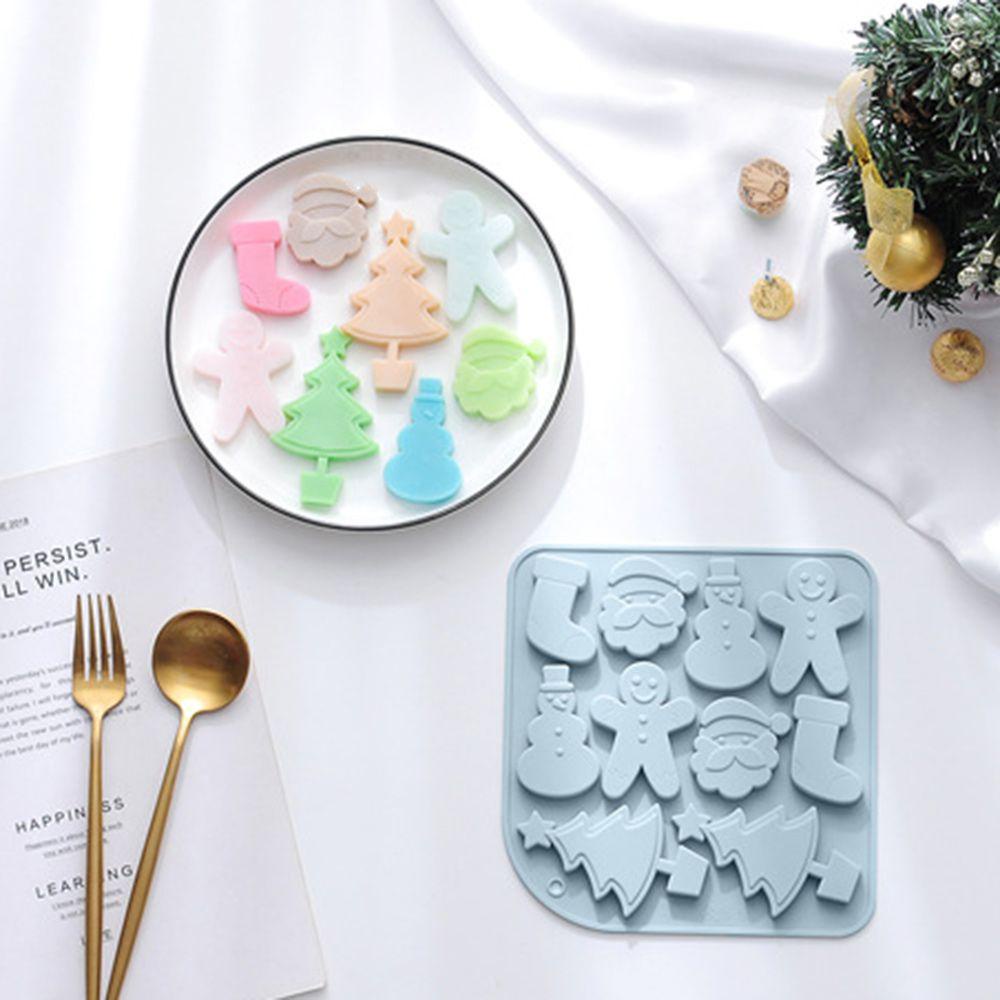 KRNY Khuôn Silicone Làm Bánh &amp; Socola Hình Ông Già Noel
