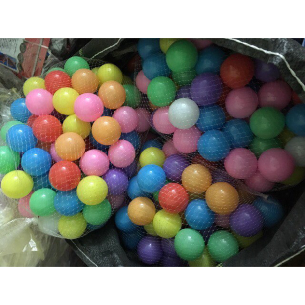 COMBO 10 quả bóng nhựa nhiều màu cho bé, chất liệu an toàn, an toàn cho bé khi vui chơi - Giao màu ngẫu nhiên