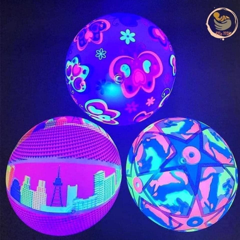 Đồ Chơi Banh Bóng Đá Phát Sáng-Banh Bóng Đá Cao Su Có Đèn Led