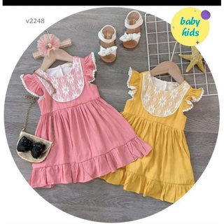 Váy Đũi Phối Ren BG 8-20kg