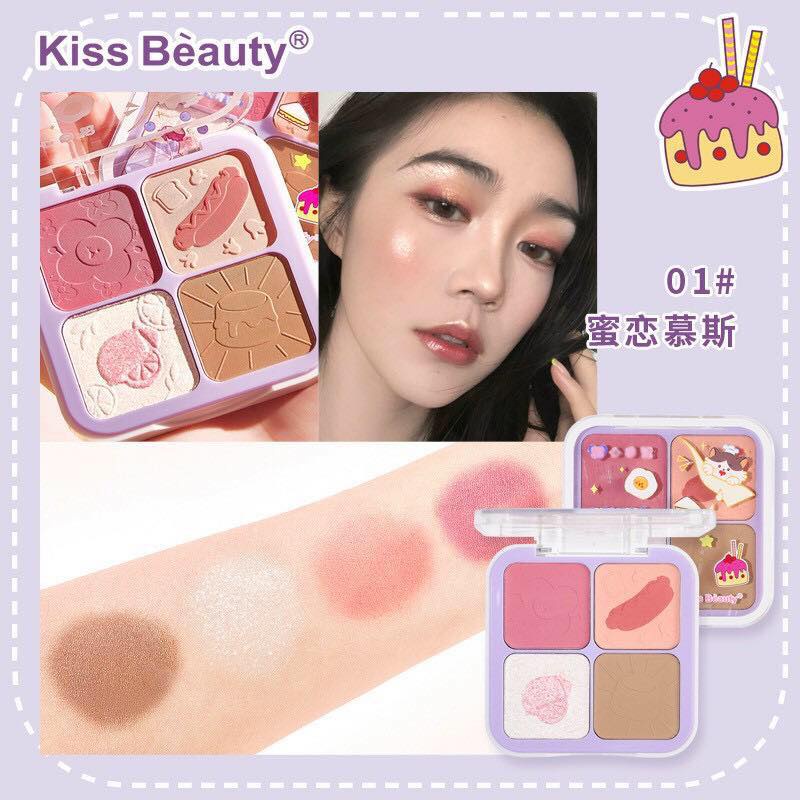 BẢNG PHẤN MÁ HỒNG SIÊU ĐẸP SWEETHEART DIARY KISS BEAUTY CHÍNH HÃNG - 11275