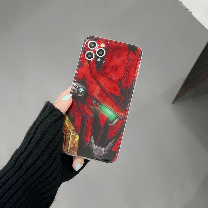 Ốp Điện Thoại Mềm Trong Suốt In Hình GUNDAM Cho iPhone 14 14Plus 13 Pro Max 12 11 Pro Max