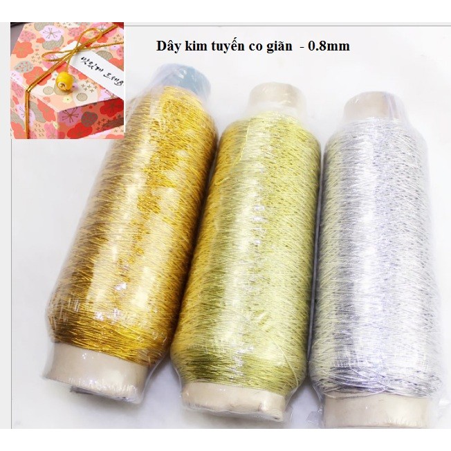 1 cuộn chỉ kim tuyến 0.6 và 0.8mm