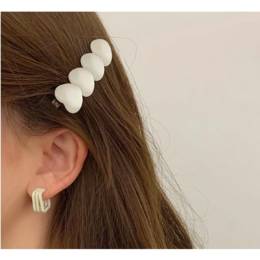 Kẹp tóc 2 mảnh tình yêu - gói 2 cái 6cm hình vuông kẹp tóc mái xà cừ kiểu hàn quốc (KT93)