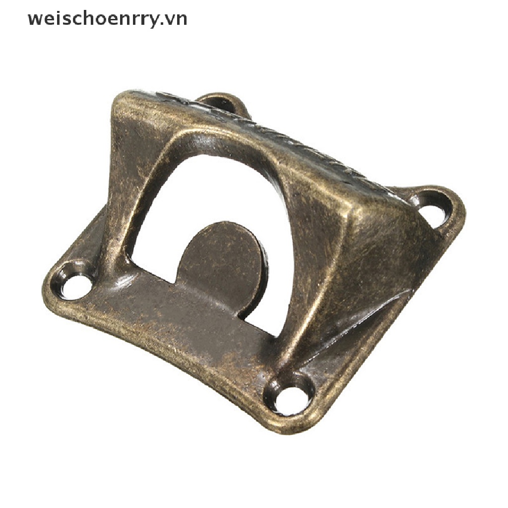 WW Vintage Bronze Wall Mounted Opener Wine Beer Soda Glass Cap Bottle KitchenOpener WW