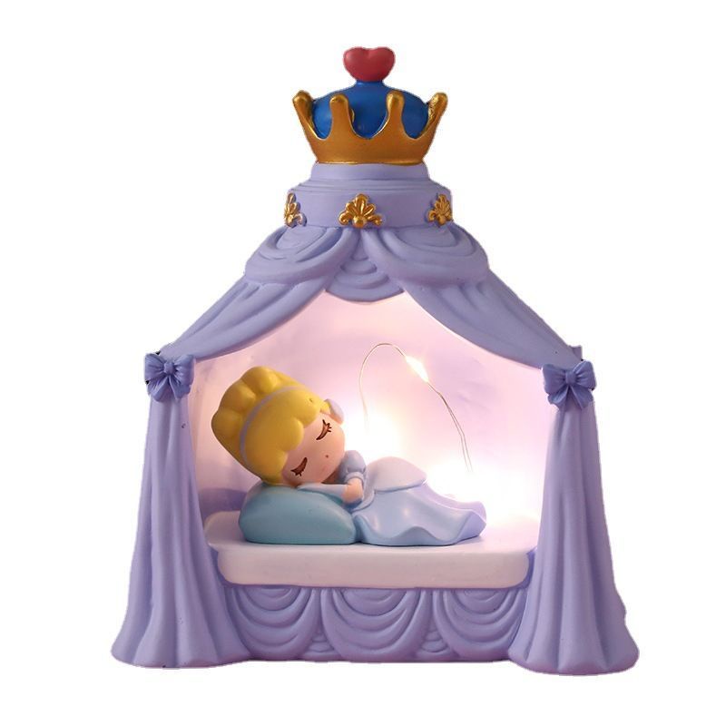 Disney Đèn Ngủ Hình Công Chúa Elsa / Nàng Tiên Cá / Lâu Đài Xinh Xắn Trang Trí Phòng Bé Gái